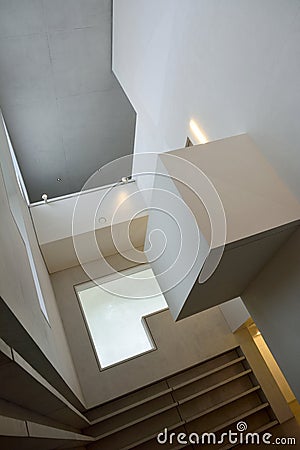Interior design of Haus Moholy-Nagy/Feininger in Dessau-Rosslau Editorial Stock Photo